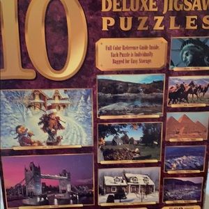 10 Deluxe Jigsaw puzzles new  in box